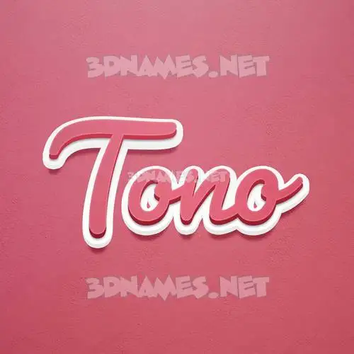 tono in Red Scribble style - 3D name wallpaper tono in Red Scribble style - 3D name wallpaper