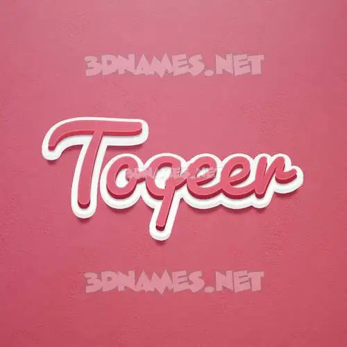 toqeer in Red Scribble style - 3D name wallpaper toqeer in Red Scribble style - 3D name wallpaper