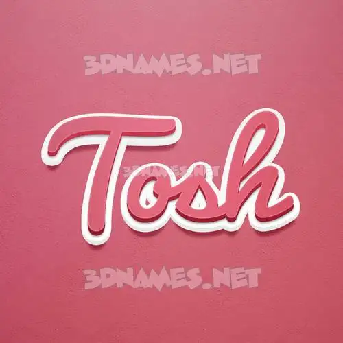 tosh in Red Scribble style - 3D name wallpaper tosh in Red Scribble style - 3D name wallpaper