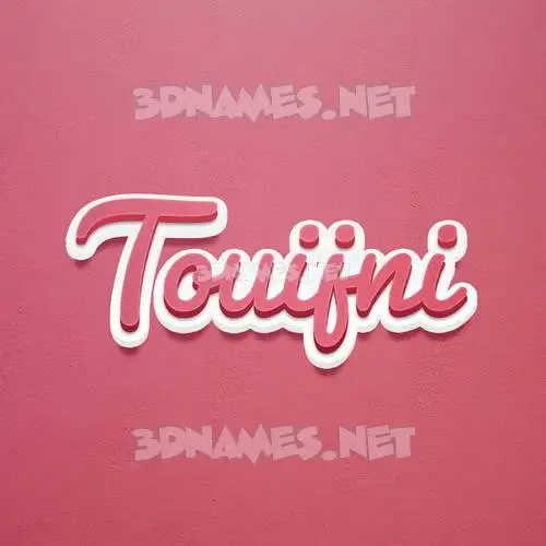 touijni in Red Scribble style - 3D name wallpaper touijni in Red Scribble style - 3D name wallpaper