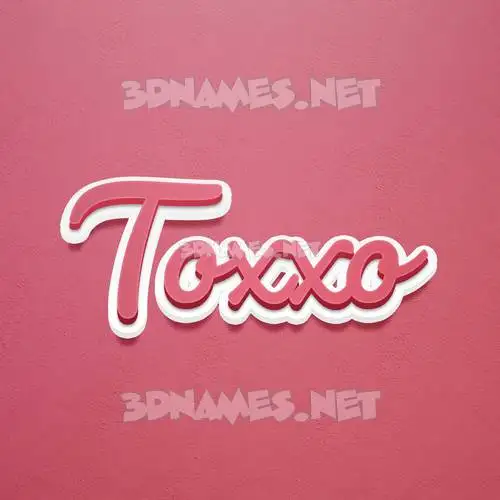 toxxo in Red Scribble style - 3D name wallpaper toxxo in Red Scribble style - 3D name wallpaper