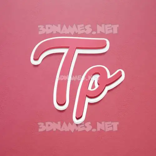 tp in Red Scribble style - 3D name wallpaper tp in Red Scribble style - 3D name wallpaper