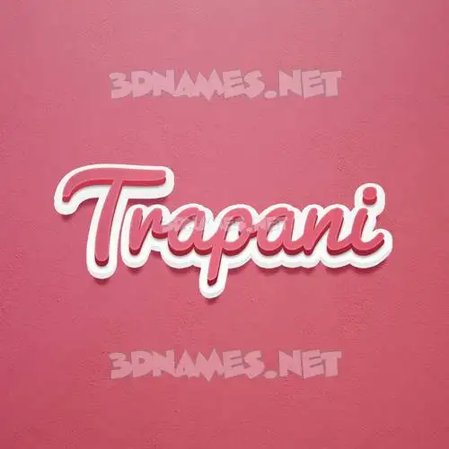 trapani in Red Scribble style - 3D name wallpaper trapani in Red Scribble style - 3D name wallpaper