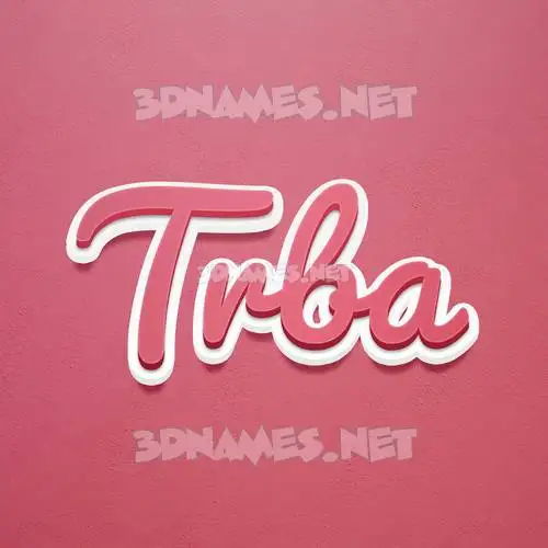 trba in Red Scribble style - 3D name wallpaper trba in Red Scribble style - 3D name wallpaper