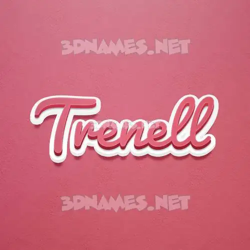 trenell in Red Scribble style - 3D name wallpaper trenell in Red Scribble style - 3D name wallpaper
