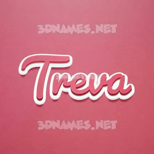 treva in Red Scribble style - 3D name wallpaper treva in Red Scribble style - 3D name wallpaper