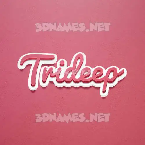 trideep in Red Scribble style - 3D name wallpaper trideep in Red Scribble style - 3D name wallpaper