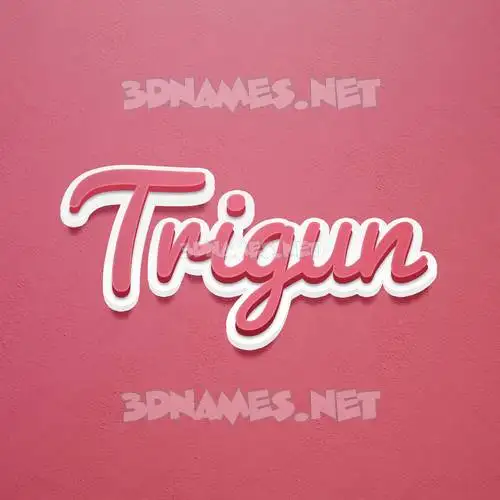 trigun in Red Scribble style - 3D name wallpaper trigun in Red Scribble style - 3D name wallpaper