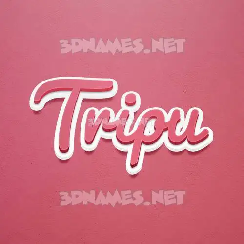 tripu in Red Scribble style - 3D name wallpaper tripu in Red Scribble style - 3D name wallpaper