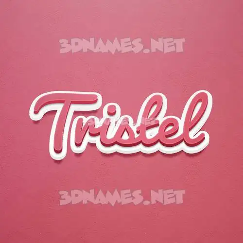 tristel in Red Scribble style - 3D name wallpaper tristel in Red Scribble style - 3D name wallpaper