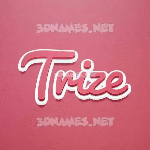 trize in Red Scribble style - 3D name wallpaper trize in Red Scribble style - 3D name wallpaper