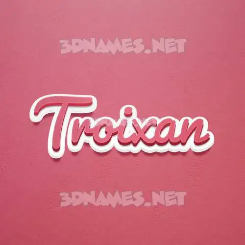 troixan in Red Scribble style - 3D name wallpaper troixan in Red Scribble style - 3D name wallpaper