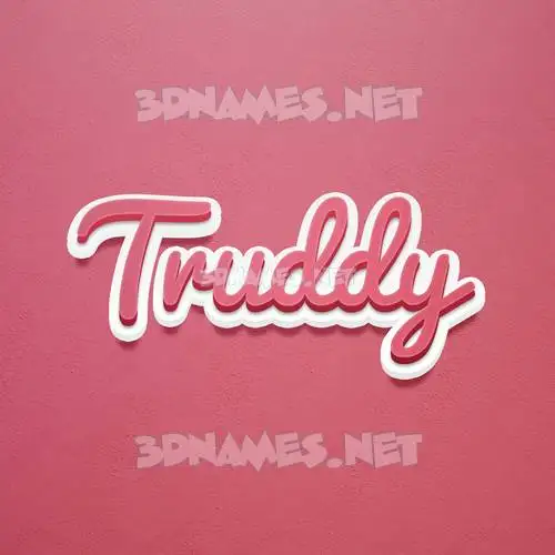 truddy in Red Scribble style - 3D name wallpaper truddy in Red Scribble style - 3D name wallpaper