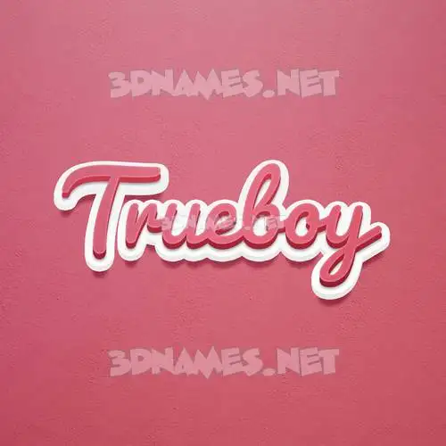 trueboy in Red Scribble style - 3D name wallpaper trueboy in Red Scribble style - 3D name wallpaper