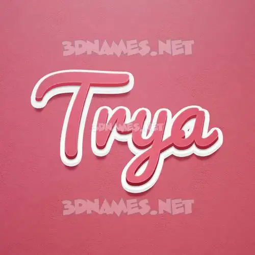 trya in Red Scribble style - 3D name wallpaper trya in Red Scribble style - 3D name wallpaper