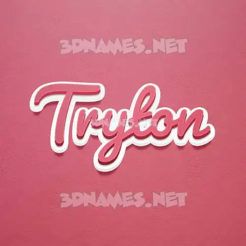 tryton in Red Scribble style - 3D name wallpaper tryton in Red Scribble style - 3D name wallpaper