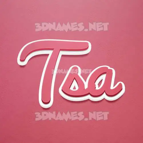 tsa in Red Scribble style - 3D name wallpaper tsa in Red Scribble style - 3D name wallpaper