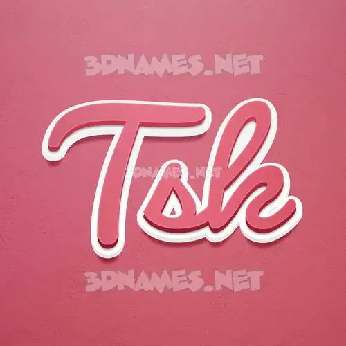tsk in Red Scribble style - 3D name wallpaper tsk in Red Scribble style - 3D name wallpaper