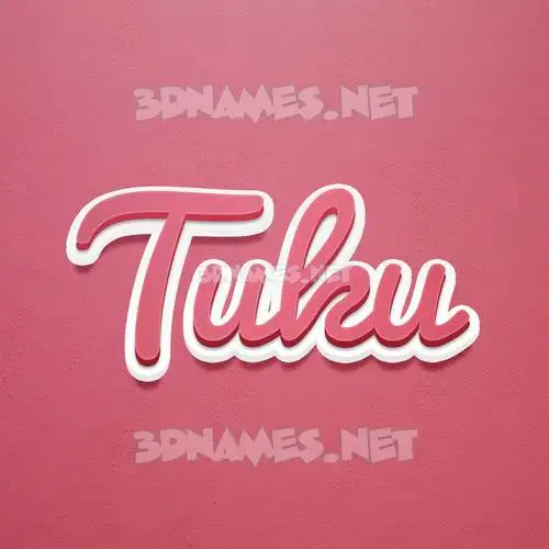 tuku in Red Scribble style - 3D name wallpaper tuku in Red Scribble style - 3D name wallpaper