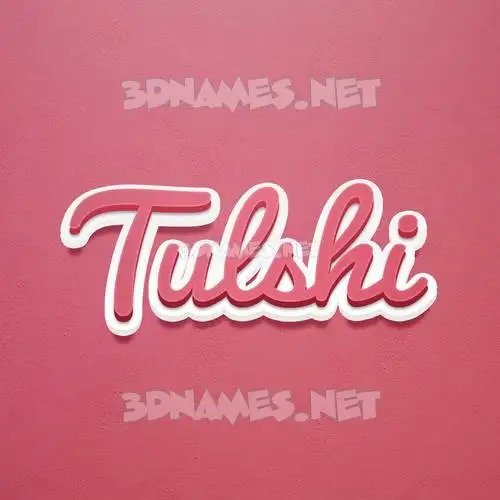 tulshi in Red Scribble style - 3D name wallpaper tulshi in Red Scribble style - 3D name wallpaper