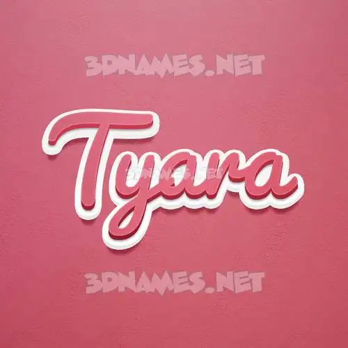 tyara in Red Scribble style - 3D name wallpaper tyara in Red Scribble style - 3D name wallpaper