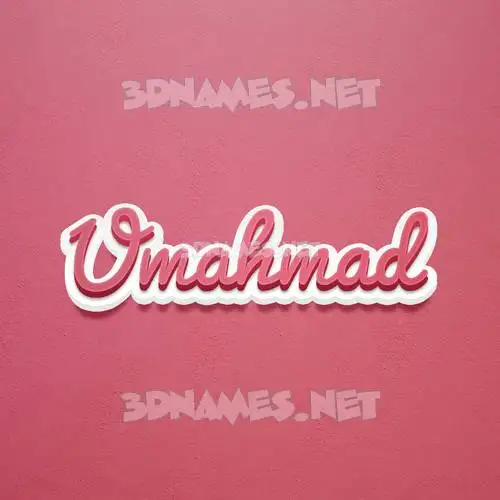 umahmad in Red Scribble style - 3D name wallpaper umahmad in Red Scribble style - 3D name wallpaper