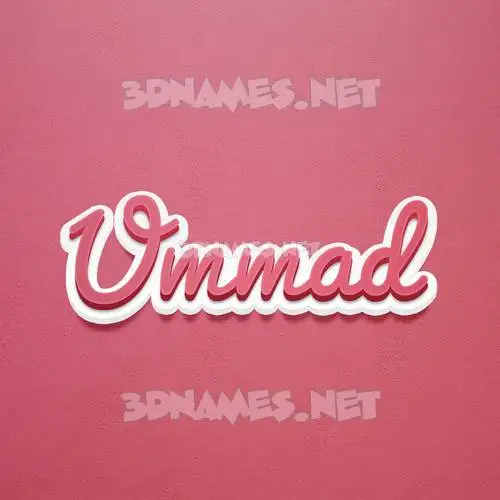 ummad in Red Scribble style - 3D name wallpaper ummad in Red Scribble style - 3D name wallpaper