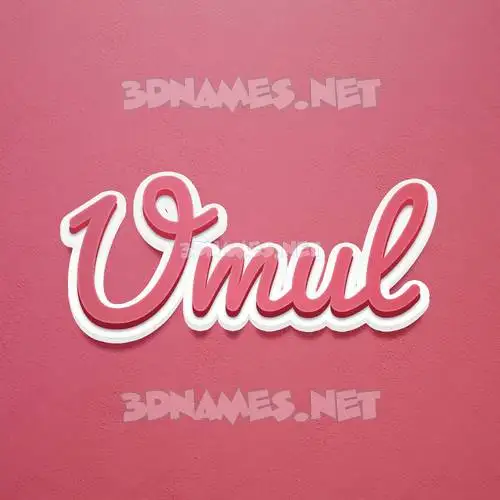 umul in Red Scribble style - 3D name wallpaper umul in Red Scribble style - 3D name wallpaper