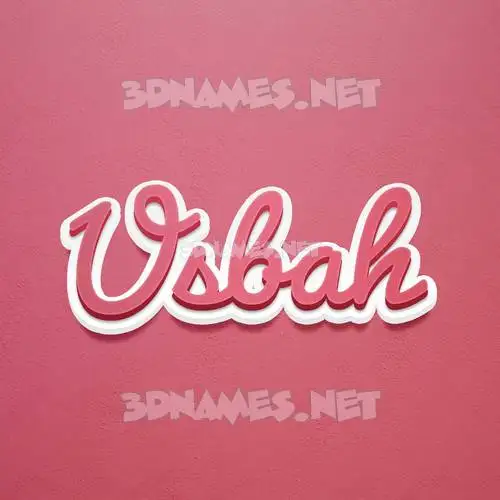 usbah in Red Scribble style - 3D name wallpaper usbah in Red Scribble style - 3D name wallpaper