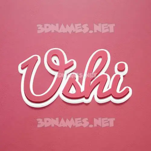 ushi in Red Scribble style - 3D name wallpaper ushi in Red Scribble style - 3D name wallpaper