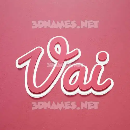 vai in Red Scribble style - 3D name wallpaper vai in Red Scribble style - 3D name wallpaper