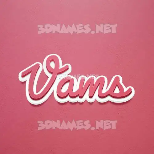 vams in Red Scribble style - 3D name wallpaper vams in Red Scribble style - 3D name wallpaper