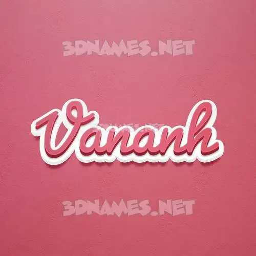 vananh in Red Scribble style - 3D name wallpaper vananh in Red Scribble style - 3D name wallpaper