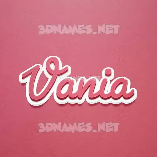 vania in Red Scribble style - 3D name wallpaper vania in Red Scribble style - 3D name wallpaper