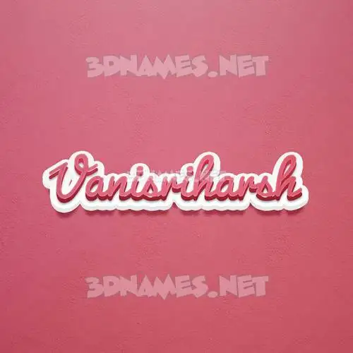 vanisriharsh in Red Scribble style - 3D name wallpaper vanisriharsh in Red Scribble style - 3D name wallpaper