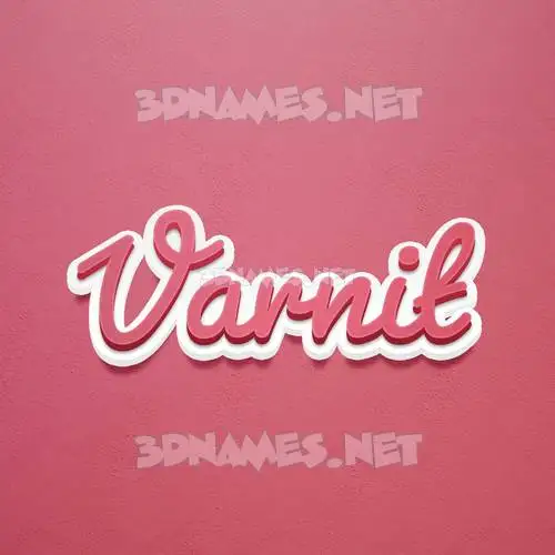 varnit in Red Scribble style - 3D name wallpaper varnit in Red Scribble style - 3D name wallpaper