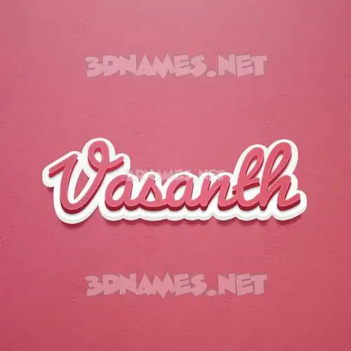 vasanth in Red Scribble style - 3D name wallpaper vasanth in Red Scribble style - 3D name wallpaper