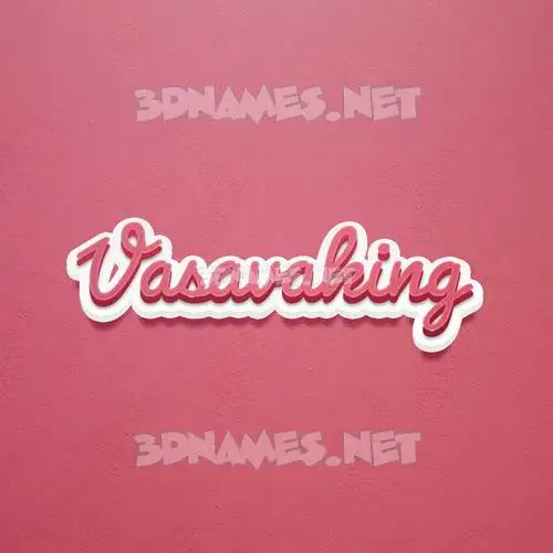vasavaking in Red Scribble style - 3D name wallpaper vasavaking in Red Scribble style - 3D name wallpaper