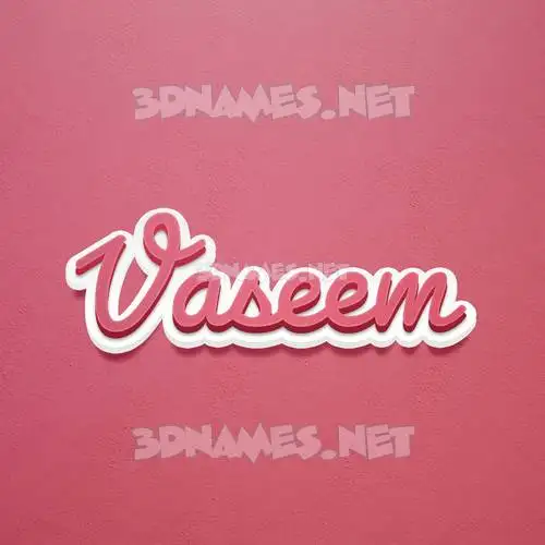 vaseem in Red Scribble style - 3D name wallpaper vaseem in Red Scribble style - 3D name wallpaper