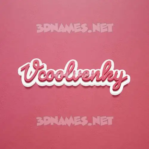 vcoolvenky in Red Scribble style - 3D name wallpaper vcoolvenky in Red Scribble style - 3D name wallpaper