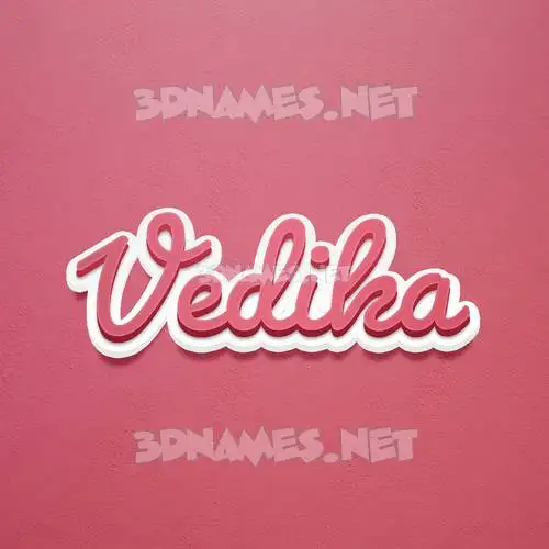 vedika in Red Scribble style - 3D name wallpaper vedika in Red Scribble style - 3D name wallpaper