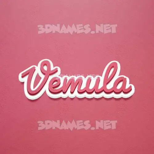 vemula in Red Scribble style - 3D name wallpaper vemula in Red Scribble style - 3D name wallpaper