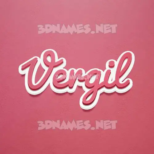 vergil in Red Scribble style - 3D name wallpaper vergil in Red Scribble style - 3D name wallpaper
