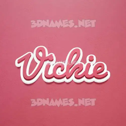 vickie in Red Scribble style - 3D name wallpaper vickie in Red Scribble style - 3D name wallpaper