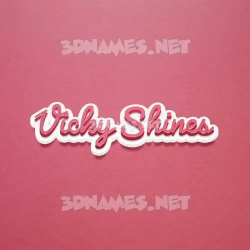 vicky shines in Red Scribble style - 3D name wallpaper vicky shines in Red Scribble style - 3D name wallpaper