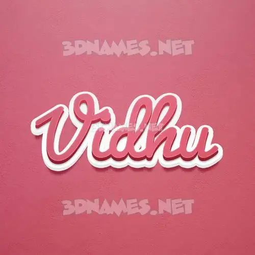 vidhu in Red Scribble style - 3D name wallpaper vidhu in Red Scribble style - 3D name wallpaper