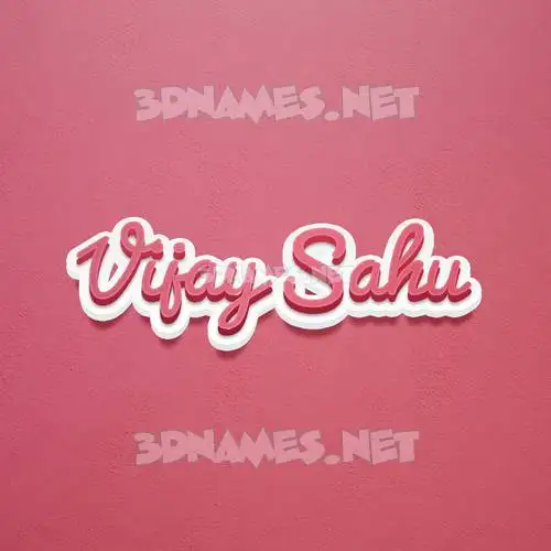 vijay sahu in Red Scribble style - 3D name wallpaper vijay sahu in Red Scribble style - 3D name wallpaper