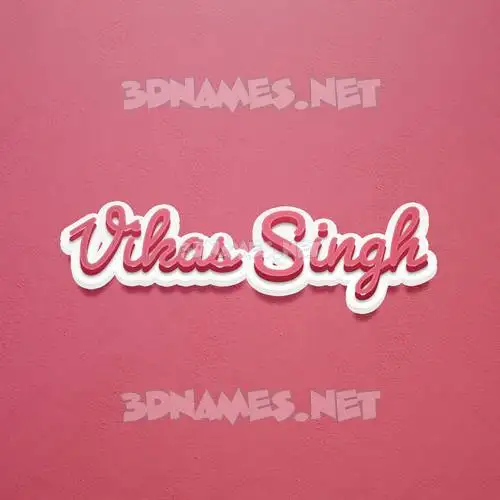 vikas singh in Red Scribble style - 3D name wallpaper vikas singh in Red Scribble style - 3D name wallpaper