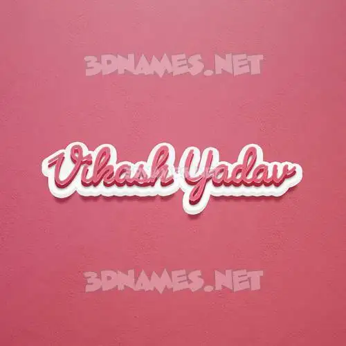 vikash yadav in Red Scribble style - 3D name wallpaper vikash yadav in Red Scribble style - 3D name wallpaper