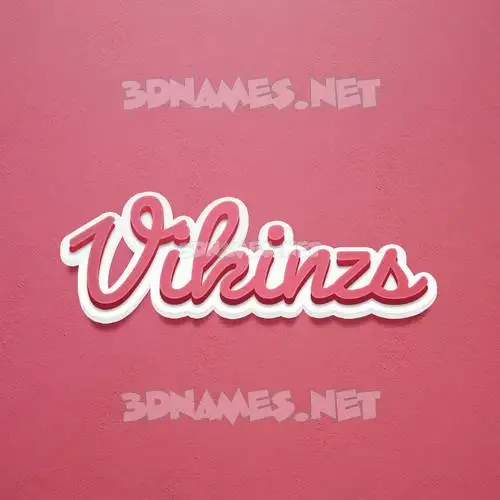vikinzs in Red Scribble style - 3D name wallpaper vikinzs in Red Scribble style - 3D name wallpaper